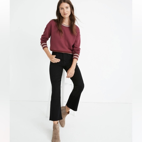 Madewell Cali Demi-Boot Jeans Size 25 Dark Gray Denim - Picture 2 of 14